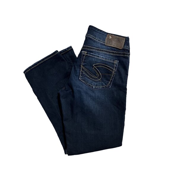 Silver Jeans Co. Suki Capri W28 Dark Wash Denim Women's - Picture 1 of 5